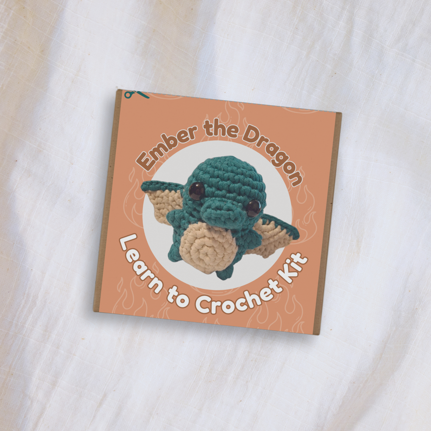 Ember the Dragon Crochet Kit | Confident Beginner Crochet Kit | Supports Children’s Health
