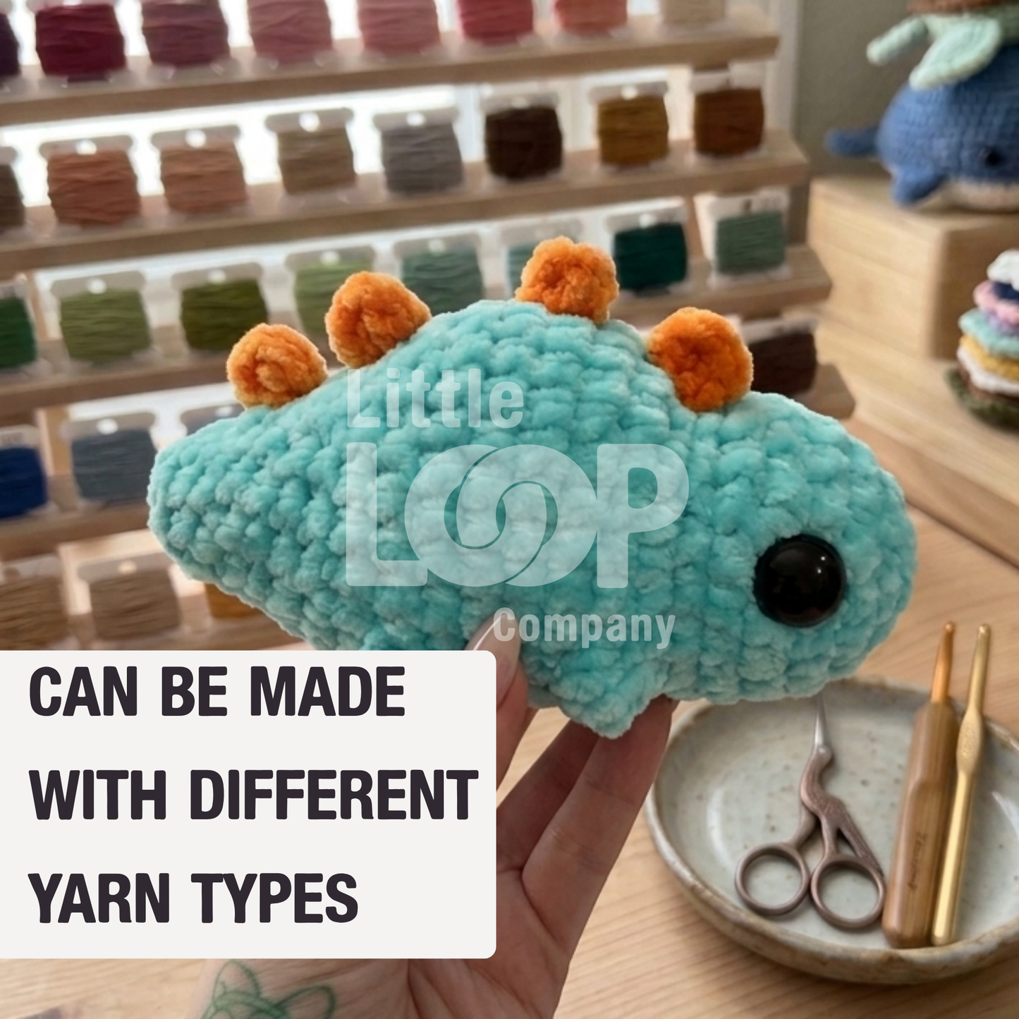 Sage the Stegosaurus- Digital Download Crochet Pattern