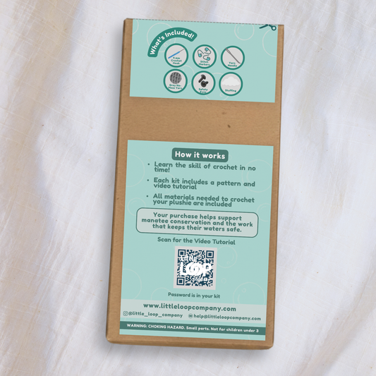 Milo the Manatee Crochet Kit | Beginner Crochet Kit | Supports Manatee Conservation
