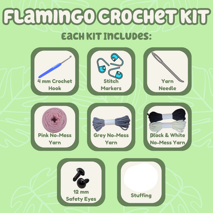 Flamingo Crochet Kit