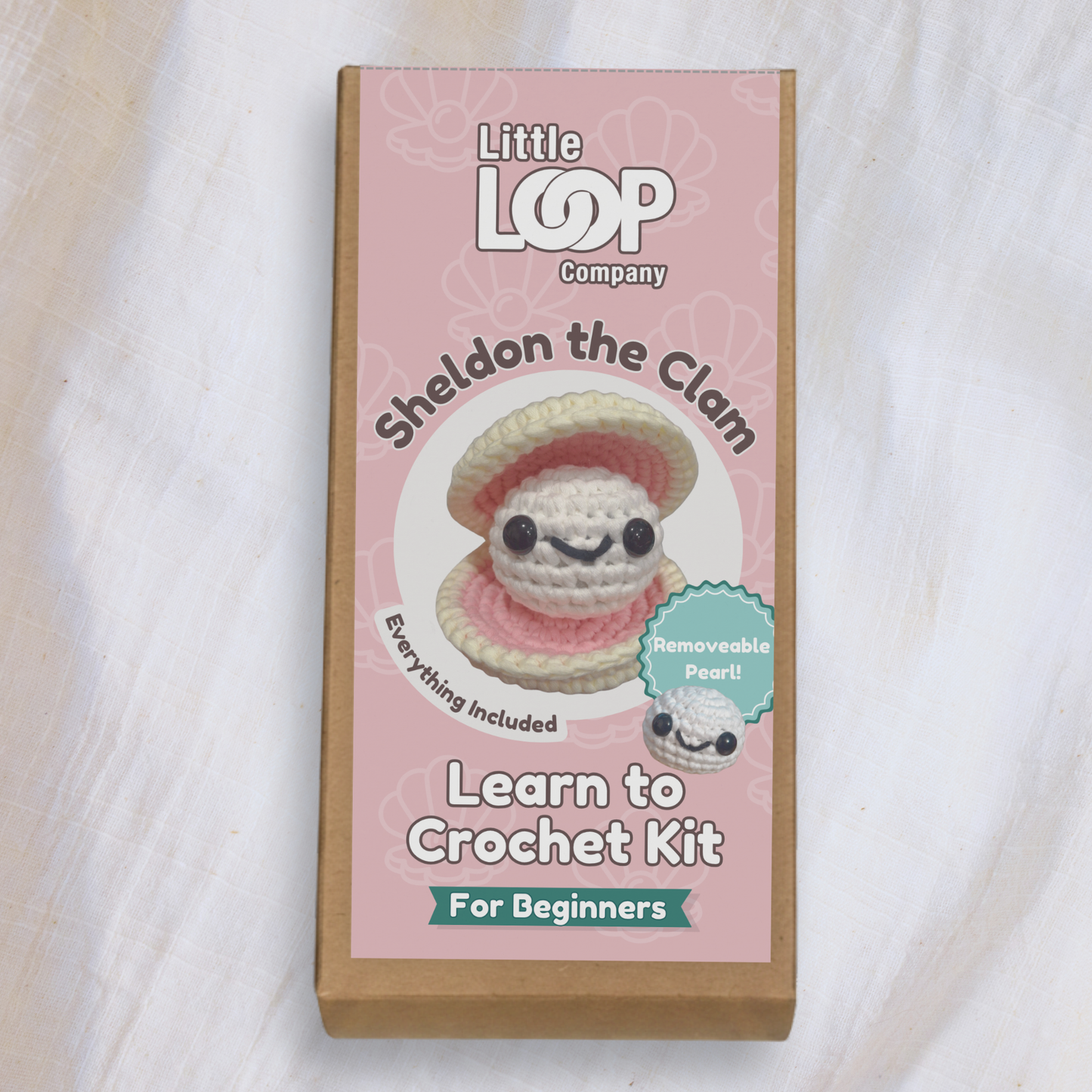 Sheldon the Clam Crochet Kit | Beginner Crochet Kit | Supports Ocean Conservation