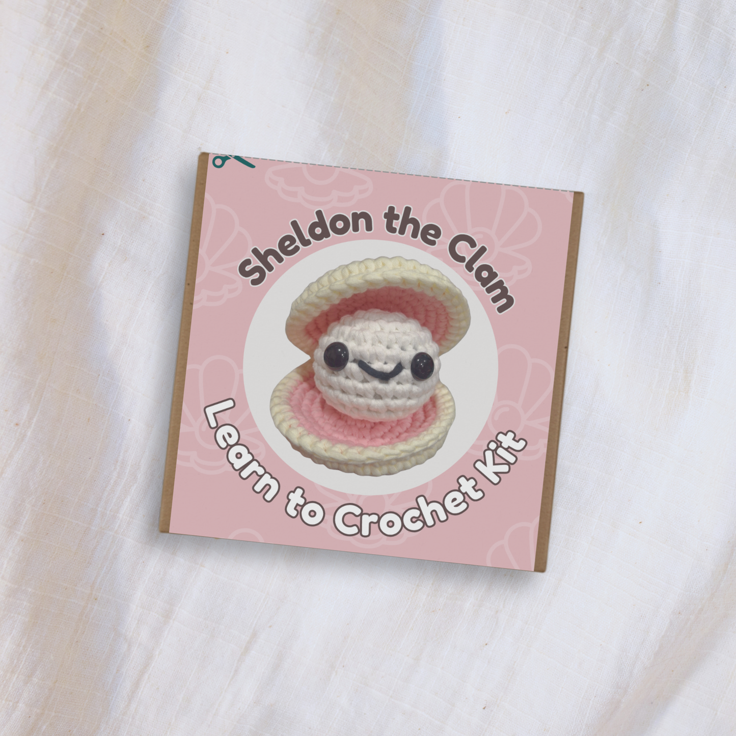 Sheldon the Clam Crochet Kit | Beginner Crochet Kit | Supports Ocean Conservation