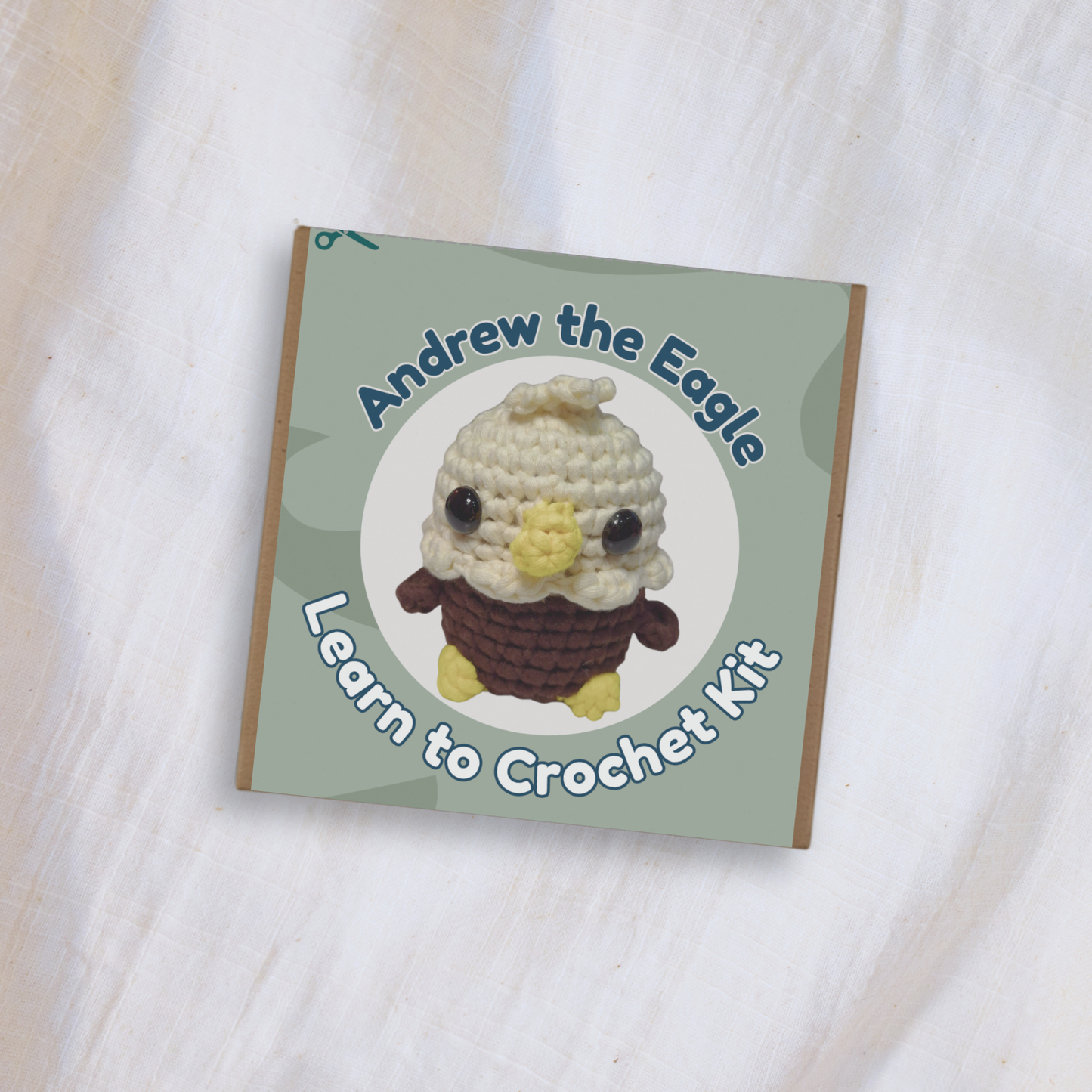 Andrew the Eagle Crochet Kit | Confident Beginner Crochet Kit | Proud Supporter of Heroes and First Responders’ Families