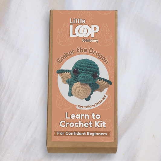 Ember the Dragon Crochet Kit | Confident Beginner Crochet Kit | Supports Children’s Health