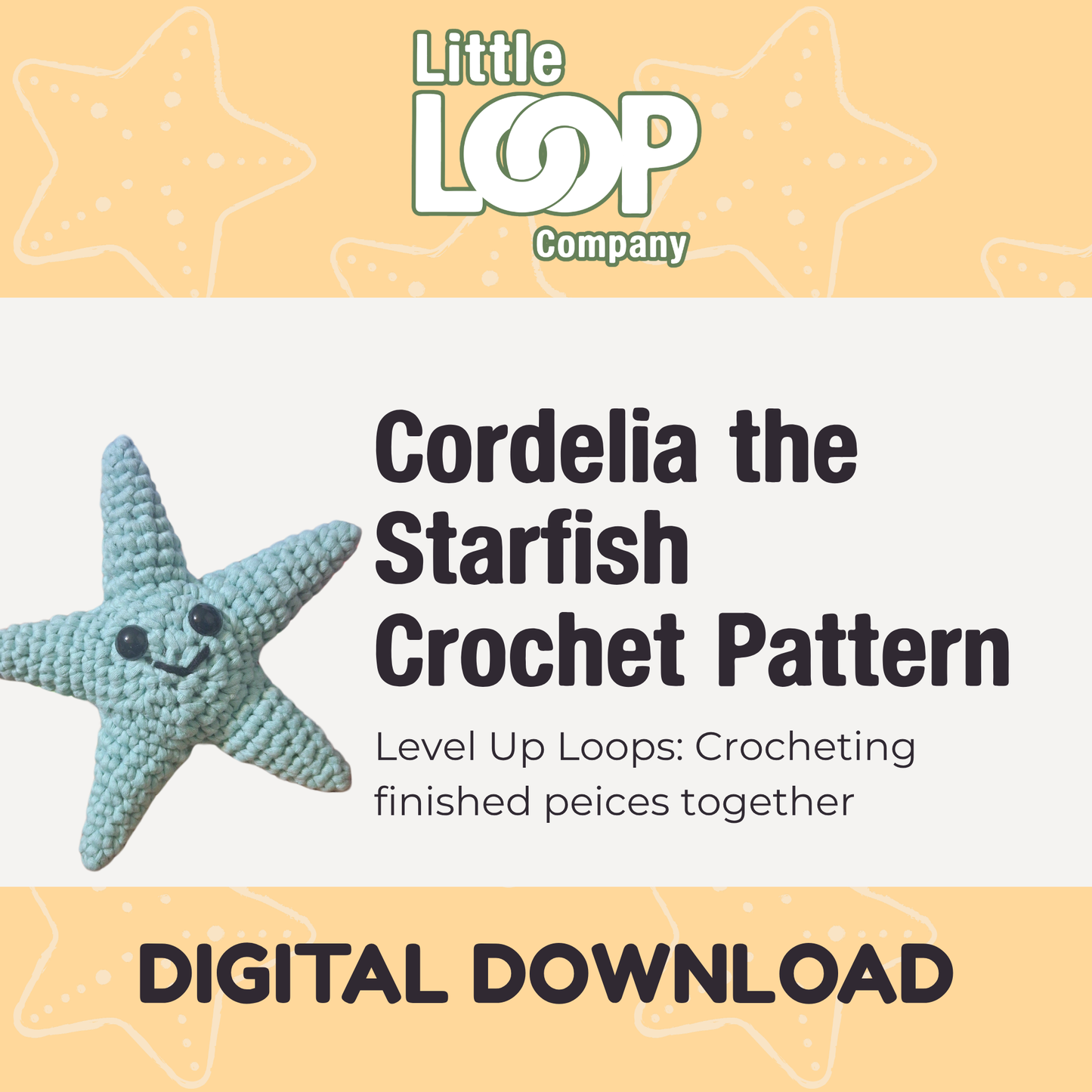 Cordelia the Starfish - Digital Download Crochet Pattern