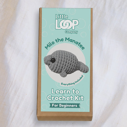 Milo the Manatee Crochet Kit | Beginner Crochet Kit | Supports Manatee Conservation