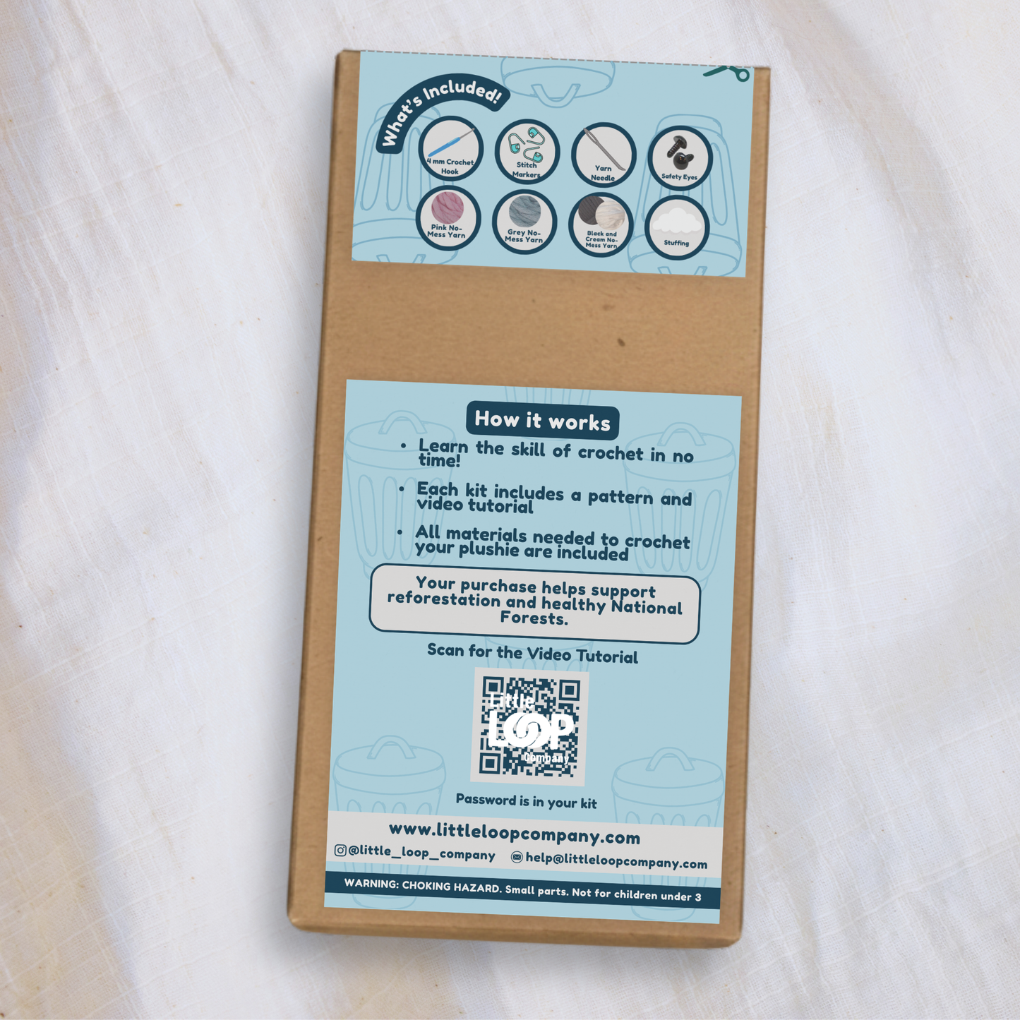 Rowan the Possum Crochet Kit