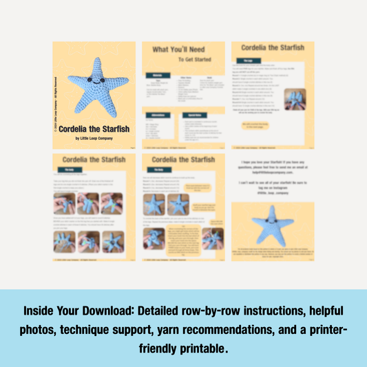 Cordelia the Starfish - Digital Download Crochet Pattern