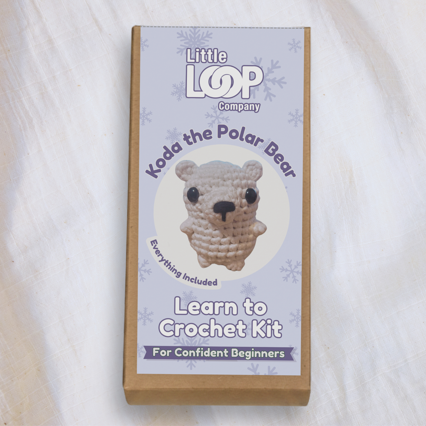Koda the Polar Bear Crochet Kit | Beginner-Friendly Crochet Kit