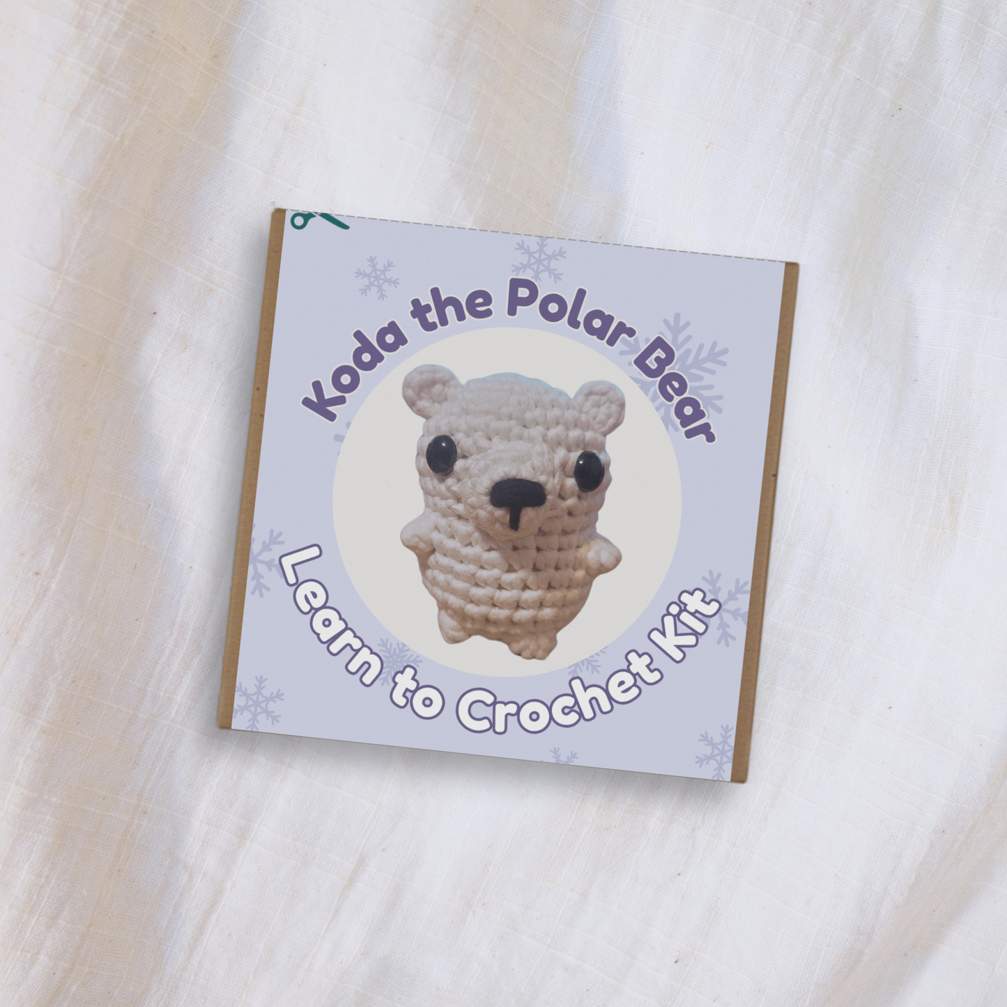 Koda the Polar Bear Crochet Kit | Beginner-Friendly Crochet Kit
