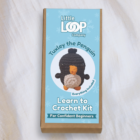 Tuxley the Penguin | Confident Beginner Crochet Kit for Arctic Conservation