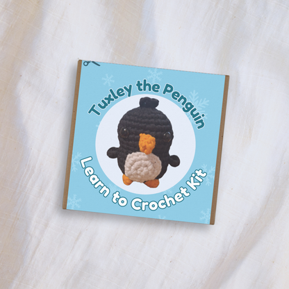 Tuxley the Penguin | Confident Beginner Crochet Kit for Arctic Conservation