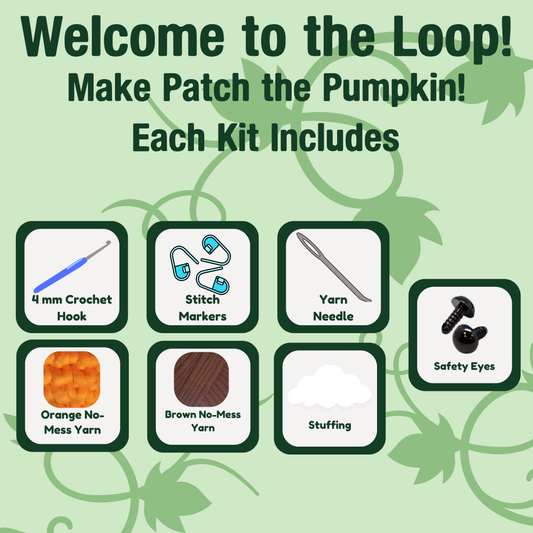 Patch the Pumpkin - DIY Crochet Kit