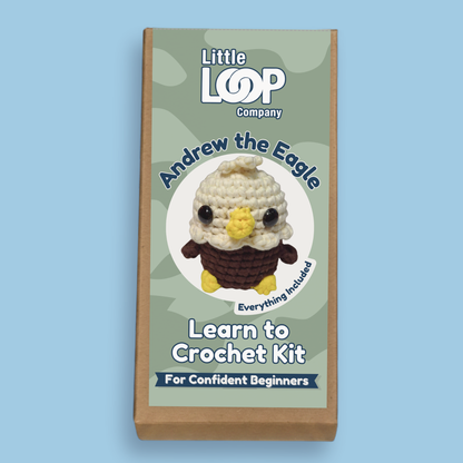 Andrew the Eagle Crochet Kit | Confident Beginner Crochet Kit | Proud Supporter of Heroes and First Responders’ Families