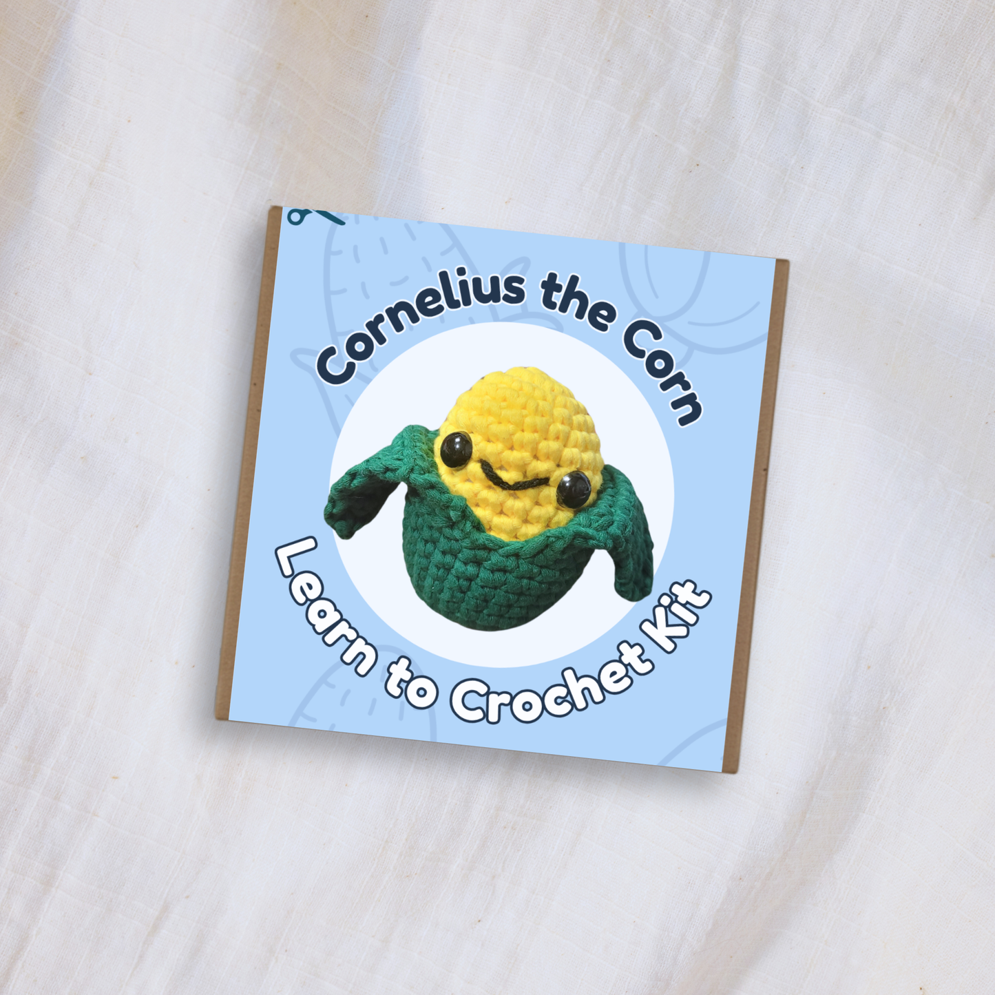 Cornelius the Corn Crochet Kit | Beginner Crochet Kit | Supports Feeding Hungry Kids