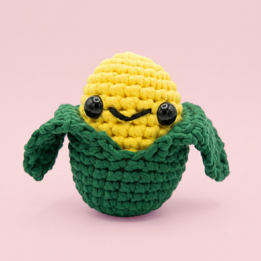 Cornelius the Corn Crochet Kit | Beginner Crochet Kit | Supports Feeding Hungry Kids