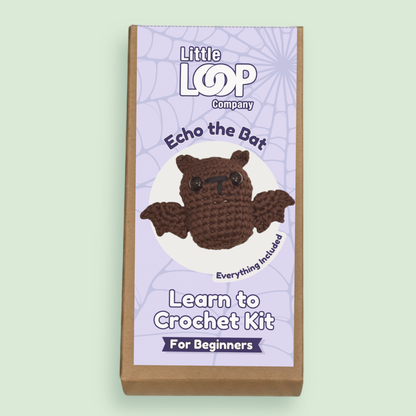 Echo the Bat Crochet Kit | Confident Beginner Crochet Kit | Supports Forest Convervation