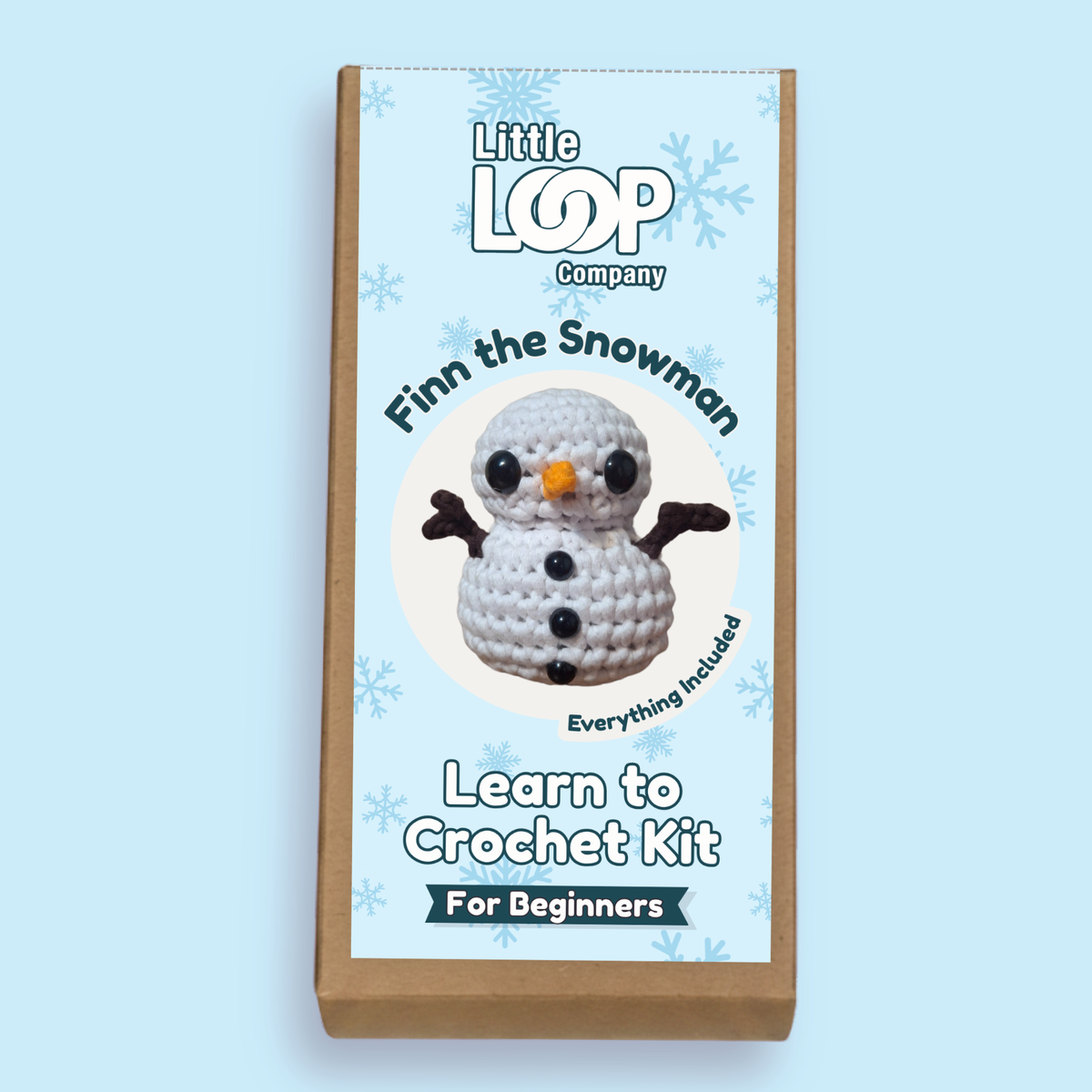 Finn the Snowman Crochet Kit | Beginner Crochet Kit | Supports Arctic Conservation