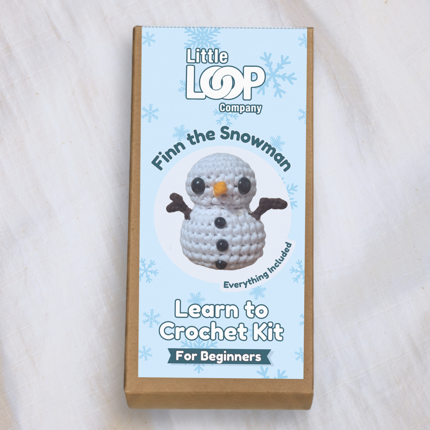 Finn the Snowman Crochet Kit | Beginner Crochet Kit | Supports Arctic Conservation