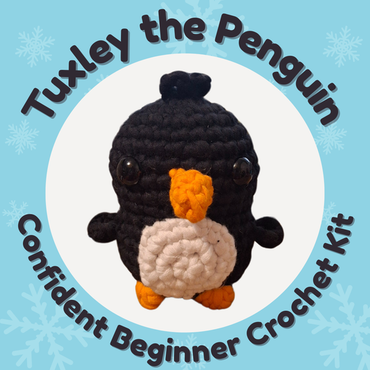 Tuxley the Penguin | Confident Beginner Crochet Kit for Arctic Conservation