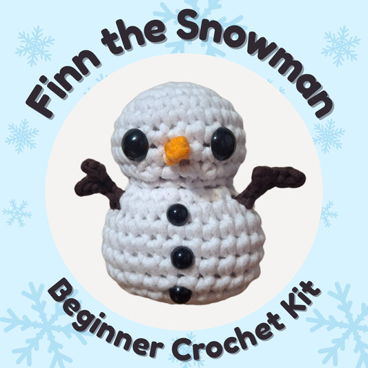 Finn the Snowman Crochet Kit | Beginner-Friendly Crochet Kit
