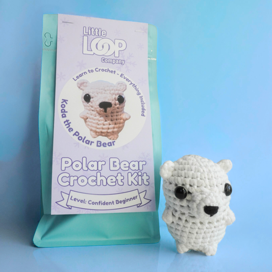 Koda the Polar Bear Crochet Kit | Beginner-Friendly Crochet Kit
