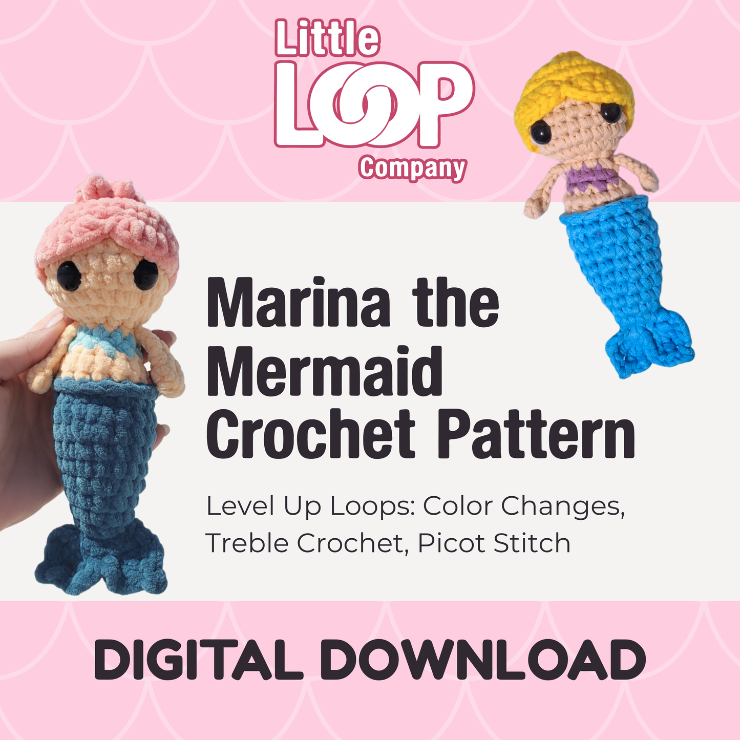 Marina the Mermaid - Digital Download Crochet Pattern