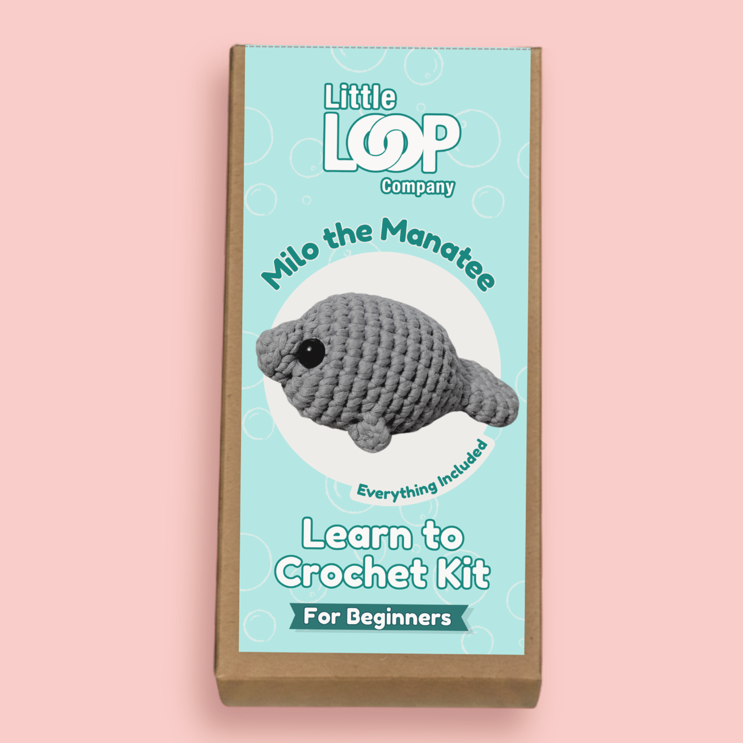 Milo the Manatee Crochet Kit | Beginner Crochet Kit | Supports Manatee Conservation