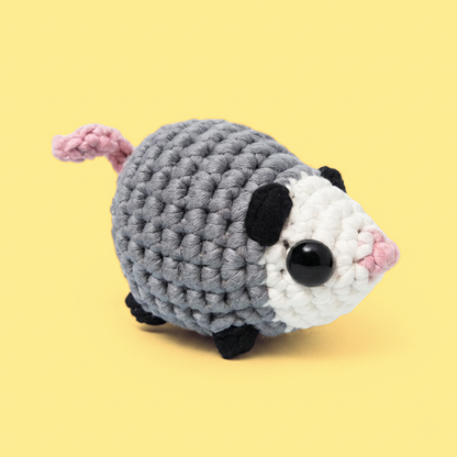 Rowan the Opossum Crochet Kit | Advanced Crochet Kit | Supports Forest Conservation