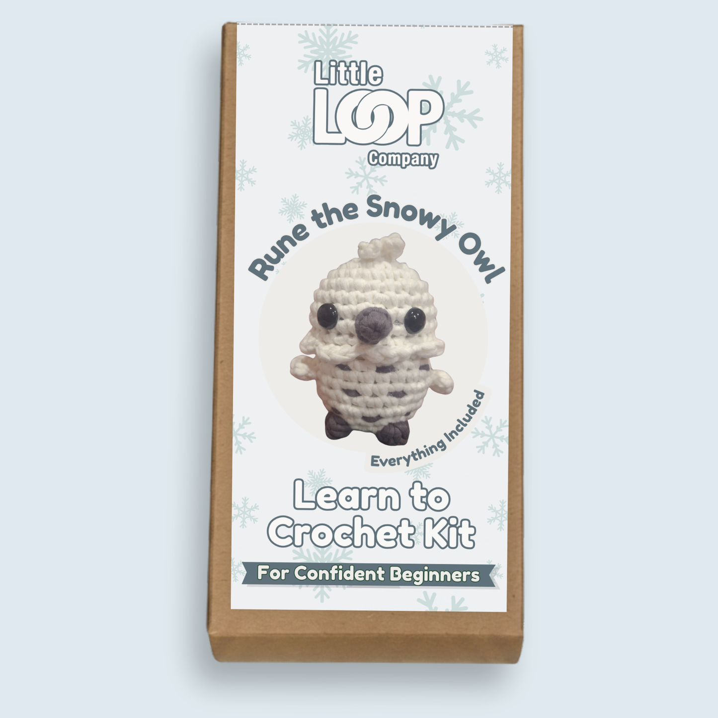 Rune the Snowy Owl Crochet Kit | Confident Beginner Crochet Kit | Supports Arctic Conservation