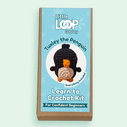 Tuxley the Penguin | Confident Beginner Crochet Kit for Arctic Conservation